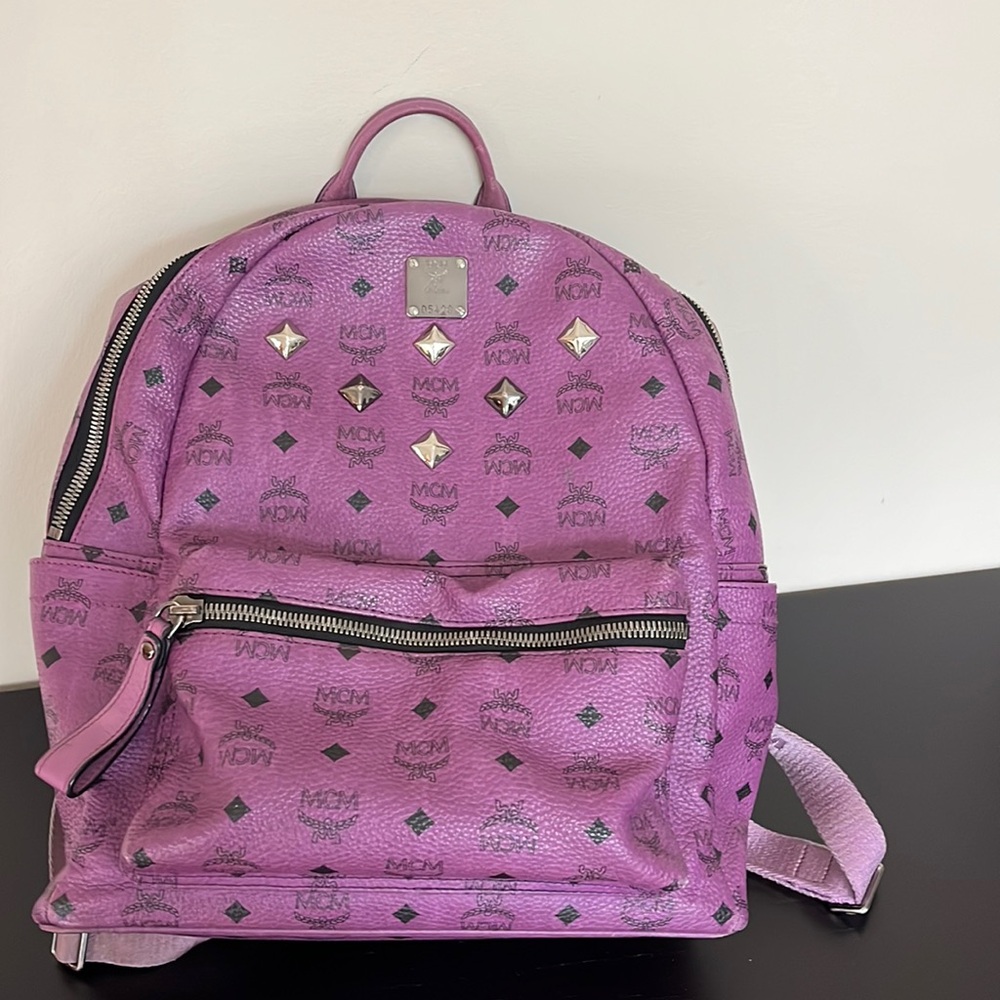 MCM Munchen Leather backpack bag